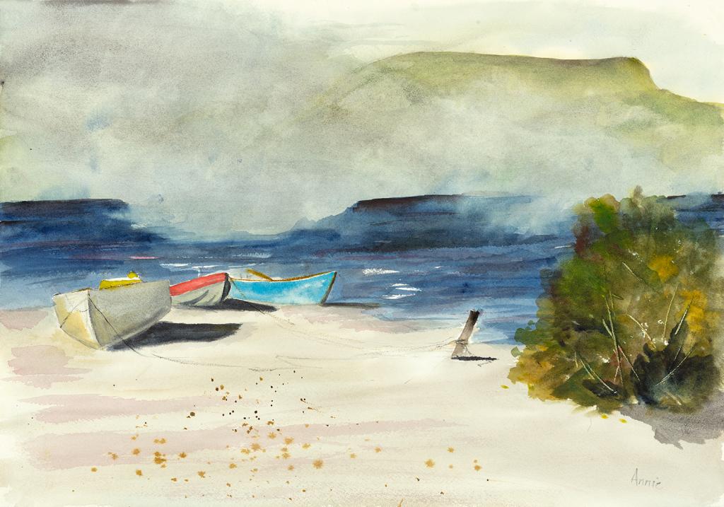 Watercolor on paper 18" x 24"  Forteau River, Labrador 2021