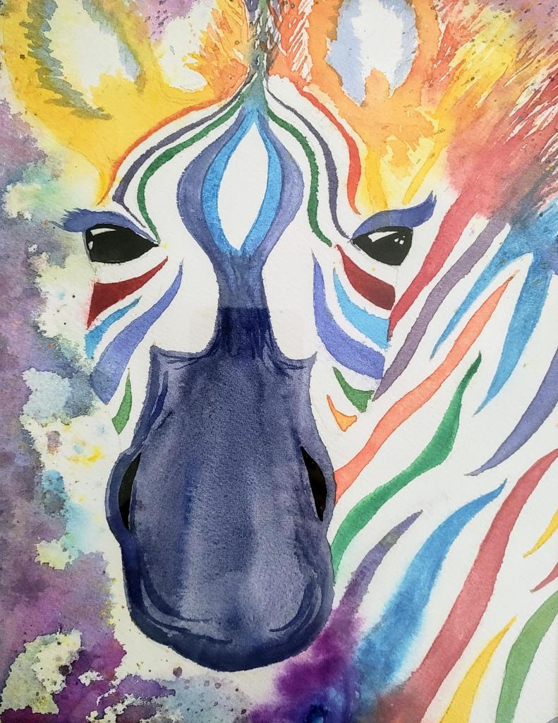 Painted zebra