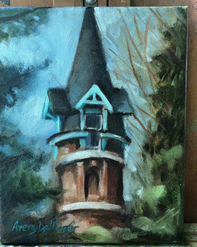 Spire, 8" x 10" Oil on canvas