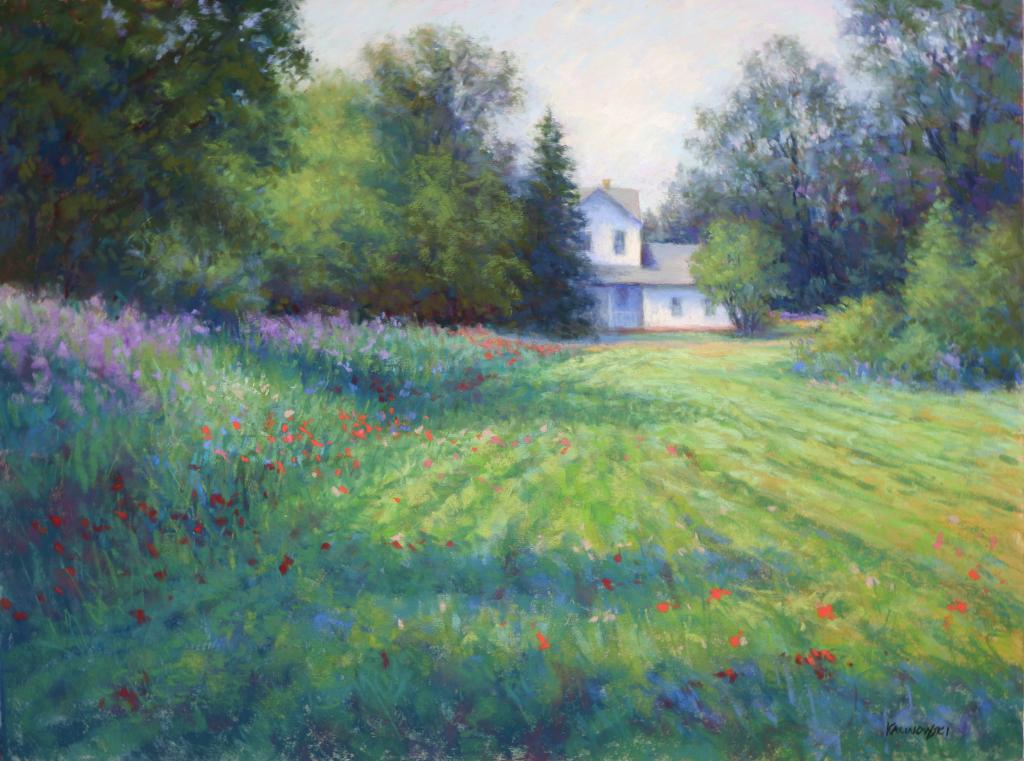 Country Oasis, pastel, 2020, 18x24