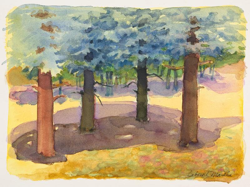 2005, Watercolor, 12" x 12"