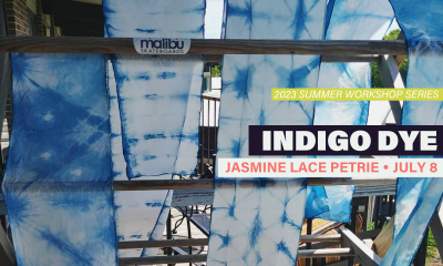 Indigo Dye with Jasmine Lace Petrie 