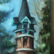 Spire, 8" x 10" Oil on canvas